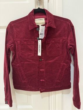 L'AGENCE Black Cherry Corduroy Jacket